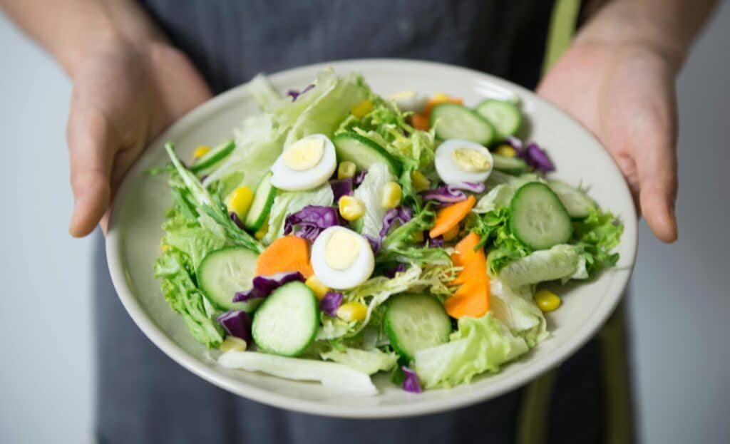 bowl of green salad