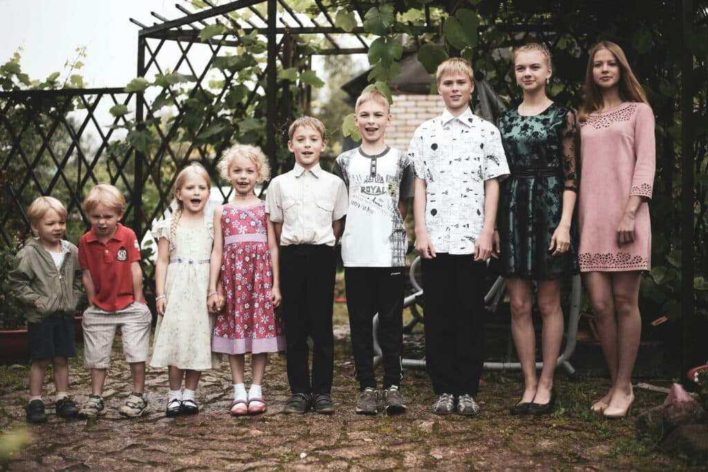 group of brothers and sisters