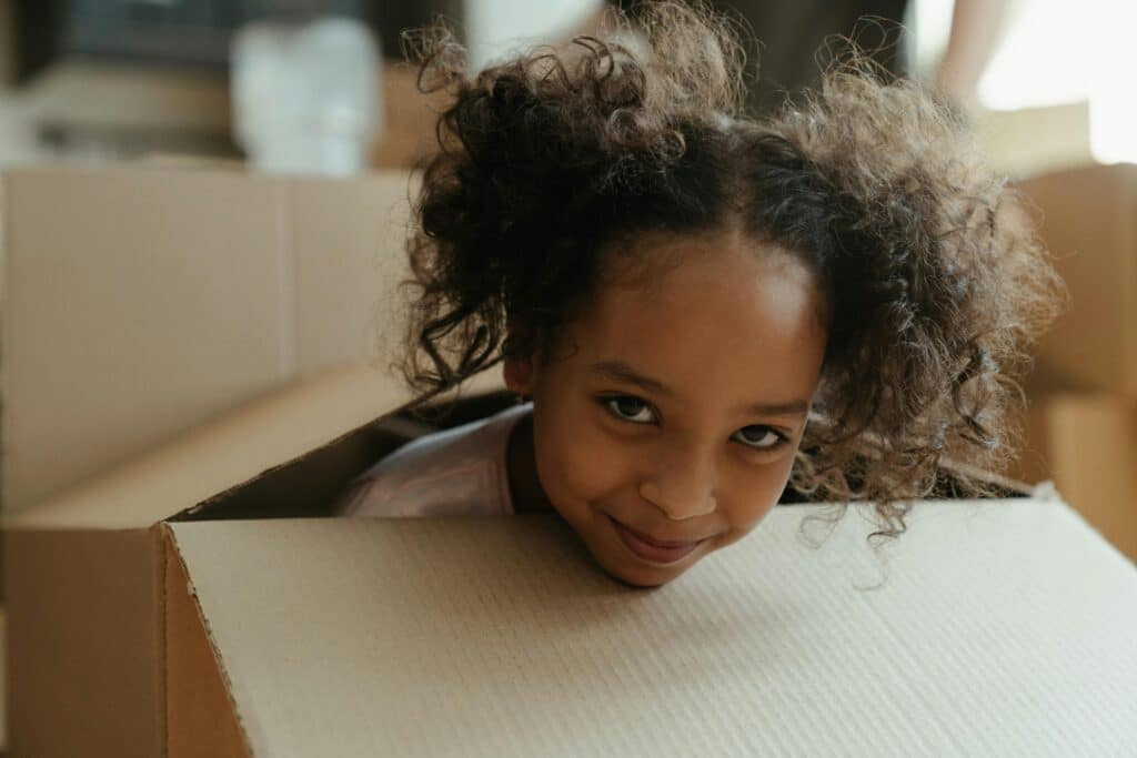 young child smiling