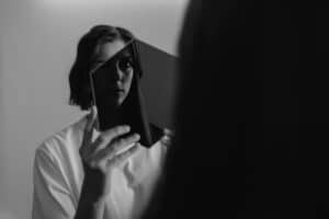 person having a split personality