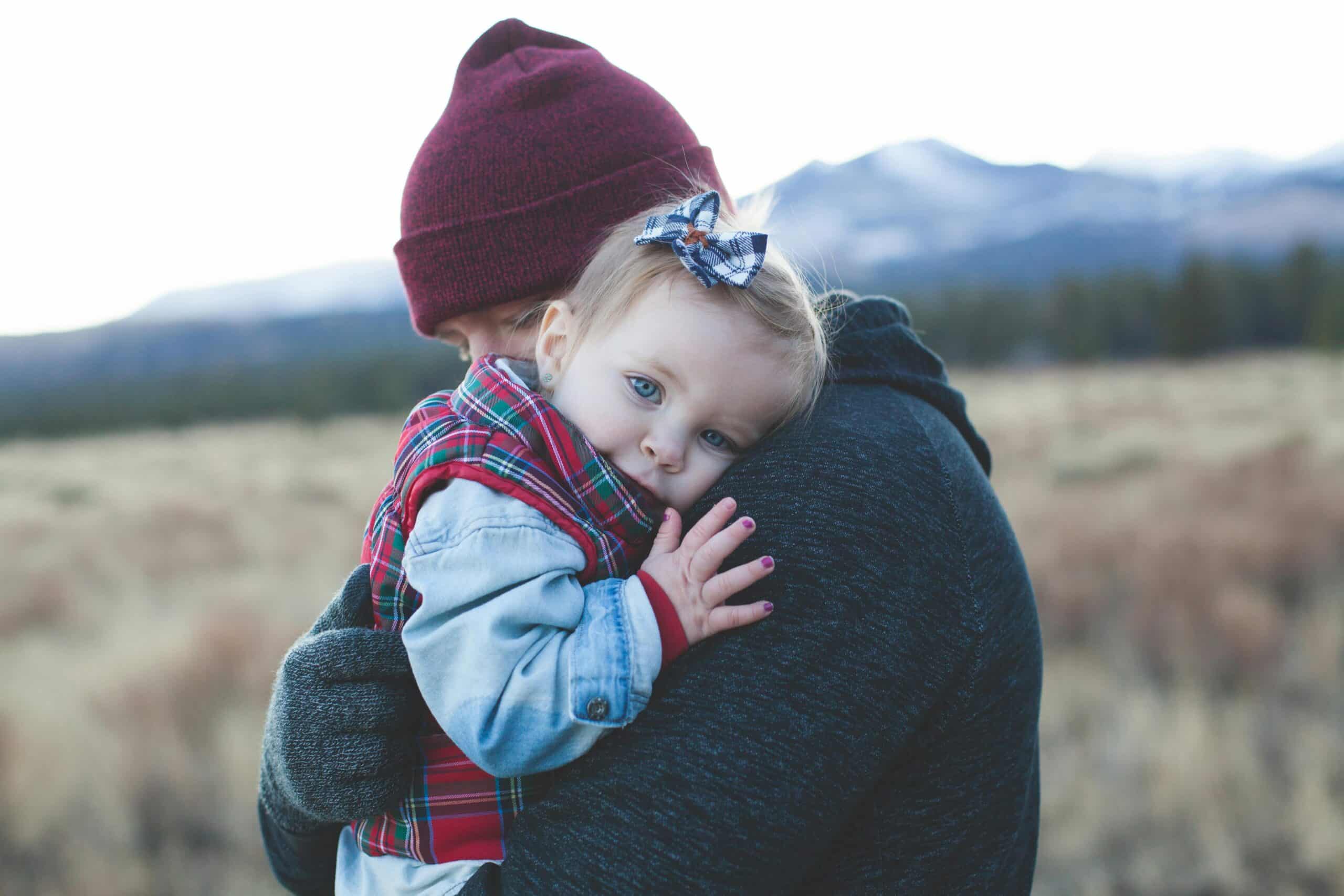 single father with his daughter
