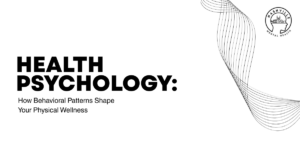 Presentation slide with bold title 'HEALTH PSYCHOLOGY:' and subtitle 'How Behavioral Patterns Shape Your Physical Wellness'; right-side decorative lines and Nashville Mental Health logo.